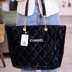 کیف مجلسی زنانه و دخترانه سایز بزرگ براق خارجی جنس وارداتی طرح چنل chanel