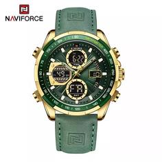 ساعت مچی مردانه نیوی فورس Naviforce 9197 NF G/GN/GN بند چرم