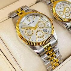 ساعت رولکس مردانه Rolex صفحه سفید طرح سه موتوره