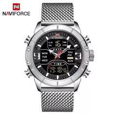 ساعت مچی مردانه نیوی فورس NAVIFORCE 9153 رنگ نقره ای 