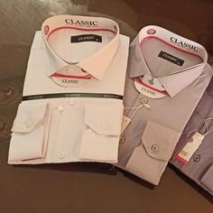 پیراهن  نخ تترون یقه کلاسیک(انگلیسی)