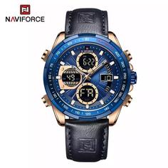 ساعت مچی مردانه نیوی فورس Naviforce 9197 NF RG/BE/BE بند چرم