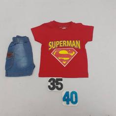 تیشرت شلوارک پسرانه طرحSUPERMANکد30456