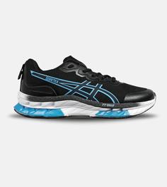 کفش کتانی مردانه مشکی آبی ASICS GORETEX مدل 5301