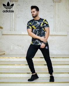 ست تیشرت و شلوار adidas مدل ORIGINAL (زرد)