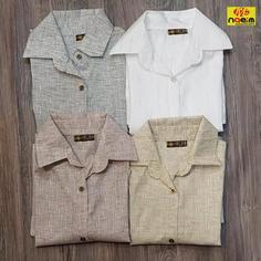 شومیز جلو باز زنانه فری سایز پارچه لنین 