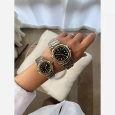 ساعت ست زنانه مردانه برند PATEK PHILIPPE پتک فیلیپ ناتیلوس تاریخ دار رنگ ثابت قیمت هر عدد685000تومان فروش تک و عمده 