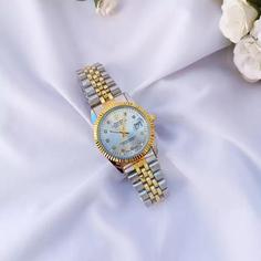 ساعت رولکس مردانه طلایی نقره ای Rolex 