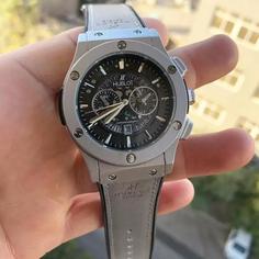 ساعت هابلوت Hublot  کیفیت عالی رنگ طوسی پرفروش 