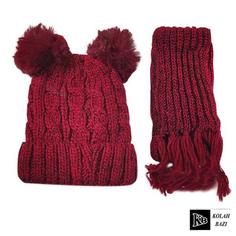 شال و کلاه بافت مدل shk122 Textured scarf and hat shk122