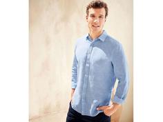 پیراهن مردانه استین بلند برند لیورجی کد ۳۴۸۹۳۲۲ Mens Shirt Linen Cotton