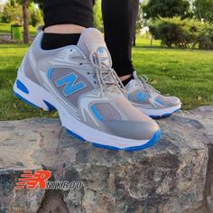 کفش کتونی اسپرت مردانه مدل newbalance نیوبالانس ( طوسی آبی ) (تخفیف ویژه) کد 1475