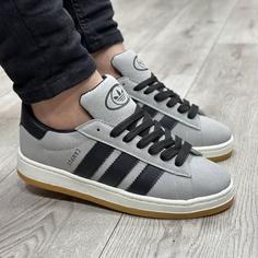 کفش و کتانی مردانه مدل ADIDASCAMPUS آدیداس کامپوس رنگ طوسی مشکی کد 57883