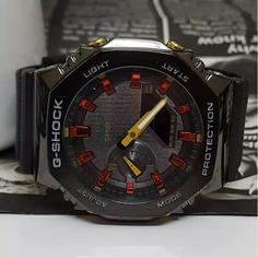 ساعت مچی جی شاک قاب فلزی مدلG-Shock GM2100 ساعت جهانی 