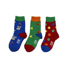 جوراب بچه گانه دخترانه (پک 3 عددی) برند Fun socks کد k2131