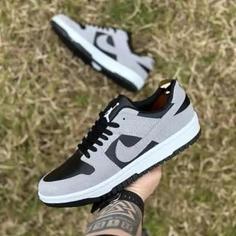 کتونی AIR jordan 1 طوسی مشکی مردانه 