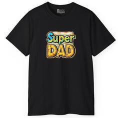 تی شرت آستین کوتاه مردانه پاد آفرین مدل پدر طرح Super Dad کد PT110