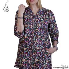 پیراهن اسکراب زنانه | پارچه ترگال | طرح دار کد SHA-310-23087