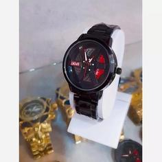 ساعت مچی مردانه رینگ دار چرخان walar مدل black and red  2085