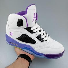 کفش جردن Nike Jordan 5 مردانه سفید بنفش