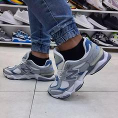 کتونی نیوبالانس9060 اشکان طوسی آبی زیره اصلی حراج newbalance