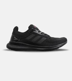 کفش کتانی بزرگ پا مشکی هولوگرامی ADIDAS cloud foam مدل 6498