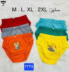 شورت نخی اسلیپ پسرانه کارتونی کد۲۲۴۵👙 بسته 12 تایی سایز XLو2XLمناسب۶تا۱۰سال