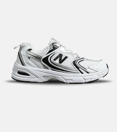 کفش کتانی مردانه و زنانه سفید مشکی NEW BALANCE 530 مدل 6480