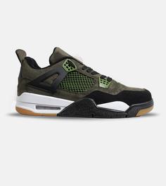 کتانی ساقدار زنانه و مردانه سبز زیتونی Nike air jordan 4 مدل 6469