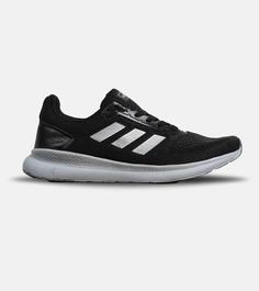 کفش کتانی بزرگ پا مشکی طوسی ADIDAS cloud foam مدل 6502