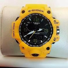 ساعت مچی  مردانه دو زمانه جی شاک نارنجی مدل GShock-5478