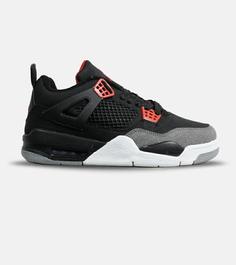 کتانی ساقدار زنانه و مردانه مشکی طوسی قرمز Nike air jordan 4 مدل 6473