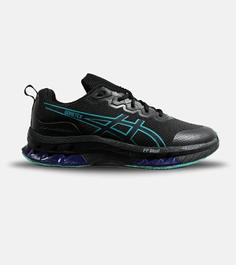 کفش کتانی مردانه مشکی آبی ASICS GORETEX مدل 6385