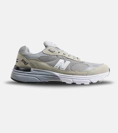 کفش کتانی بزرگ پا کرم طوسی NEW BALANCE 993 مدل 6387