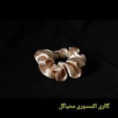 کش موی اسکرانچی ساتن طلایی