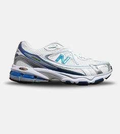 کفش کتانی مردانه و زنانه سفید طوسی آبی NEW BALANCE 1064 مدل 6312