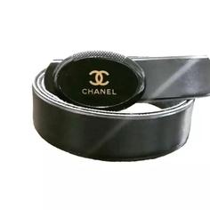 کمربند chanel چرم مصنوعی پلاک درشت