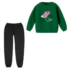 ست سویشرت و شلوار مدل کتونی کد ۴ رنگ سبز