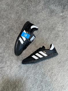 کتونی اسپرت آدیداس (Adidas) سامبا میانه زنانه و دخترانه رنگ مشکی تمام