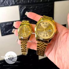 ساعت مچی ست رولکس تمام طلایی شش ماه گارانتی جعبه رنگبندی rolex