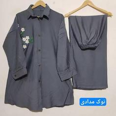 مانتو شلوار گلدوزی زنانه 