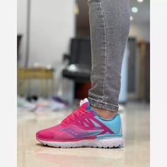 کتونی ساکونی رنگ صورتی آبی راید تن saucony 