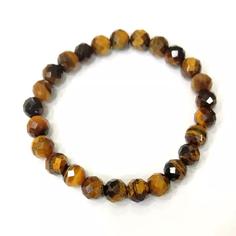 دستبند سنگ چشم ببر تراش زنبوری  ، دستبند چشم ببر تراش دار tiger eye