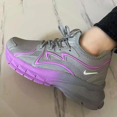 کتونی نایک دخترانه زنانه ونس کفش اسپرت اسپورت مشکی سفید طوسی شیک نایکی NIKE لژدار لژ دار سبک راحت طبی چرم نرم بندی ورزشی