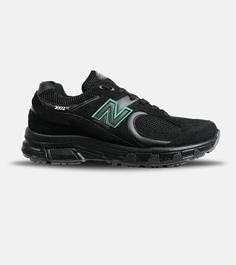 کفش کتانی بزرگ پا مشکی سبز NEW BALANCE 2002R مدل 6577