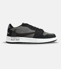 کفش کتانی مردانه مشکی طوسی NIKE travis scott مدل 6632