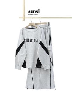 ست دورس شلوار گلکسی Balenciaga نارنگ کد1000748