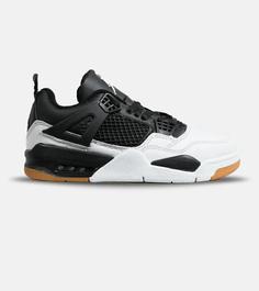 کتانی ساقدار بزرگ پا سفید مشکی Nike air jordan 4 مدل 6595