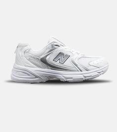 کفش کتانی زنانه و مردانه سفید طوسی NEW BALANCE 530 مدل 6614