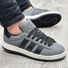 کفش و کتانی مردانه مدل ADIDAS_CAMPUS آدیداس کامپوس رنگ طوسی مشکی کد 57894